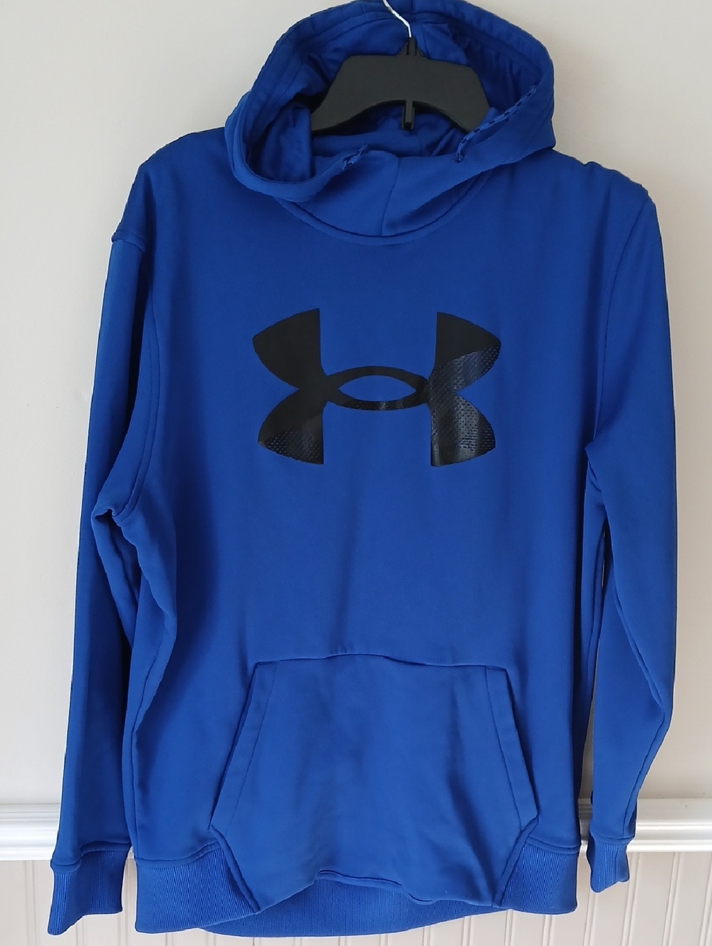 Under Armour Royal Blue Hoodie with Black Logo